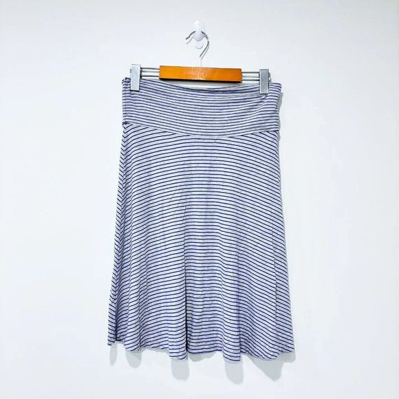GAP Purple & Grey Striped Skirt | Small * - Picture 5 of 6